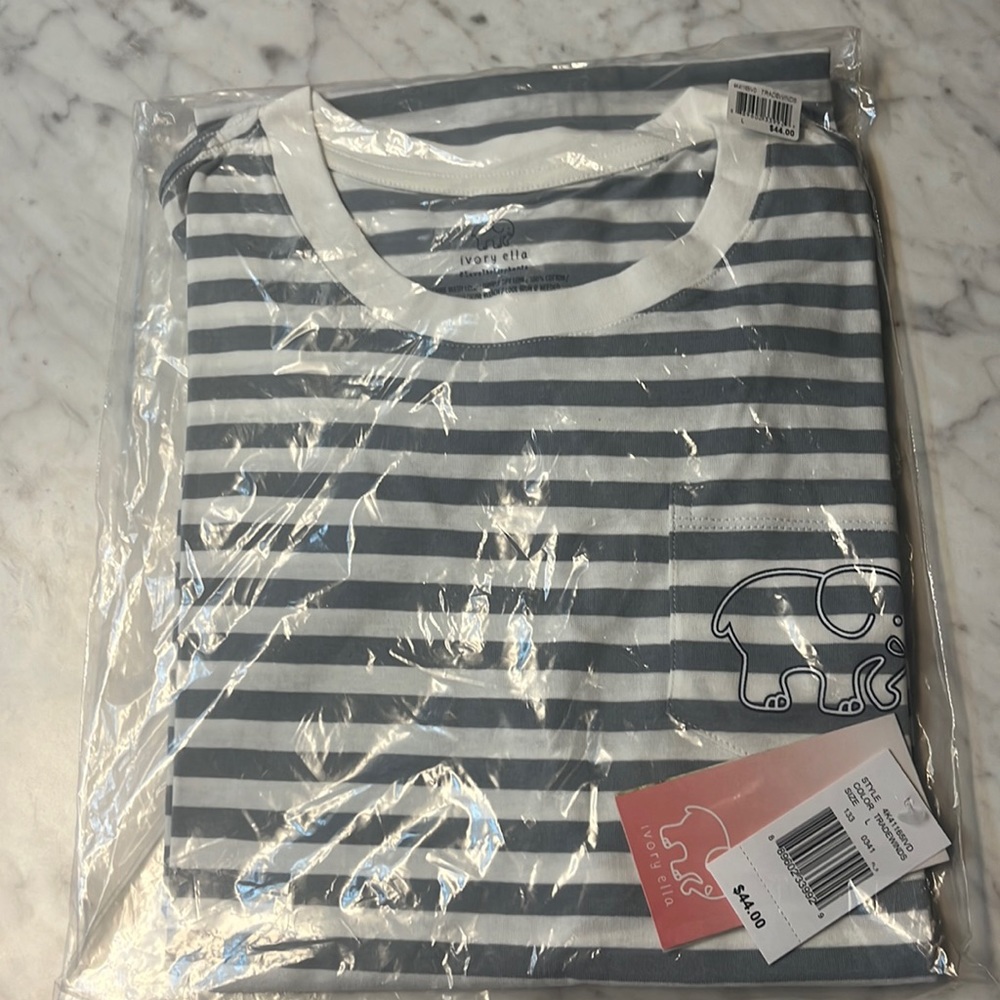 Ivory Ella Stripped T-Shirt